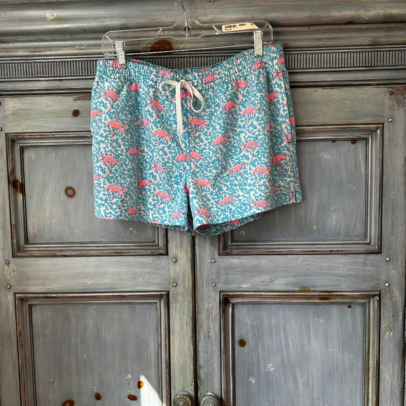 Chubbies Flamingo Men's Swim Trunks Size S - Picture 2 of 8